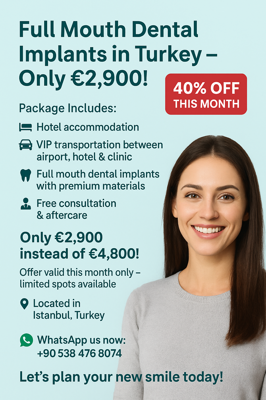 Full Mouth Dental Implants in Turkey