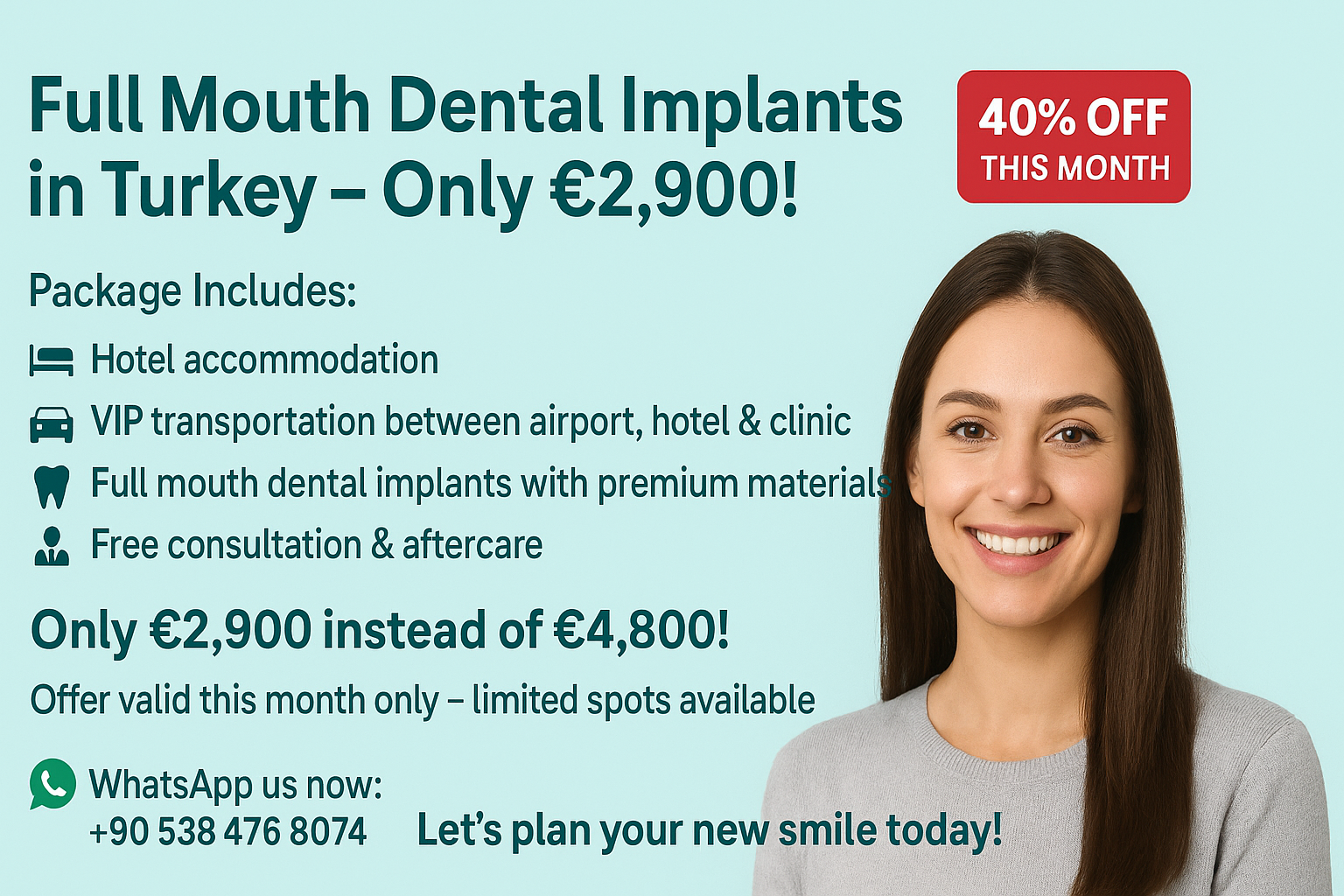Full Mouth Dental Implants in Turkey